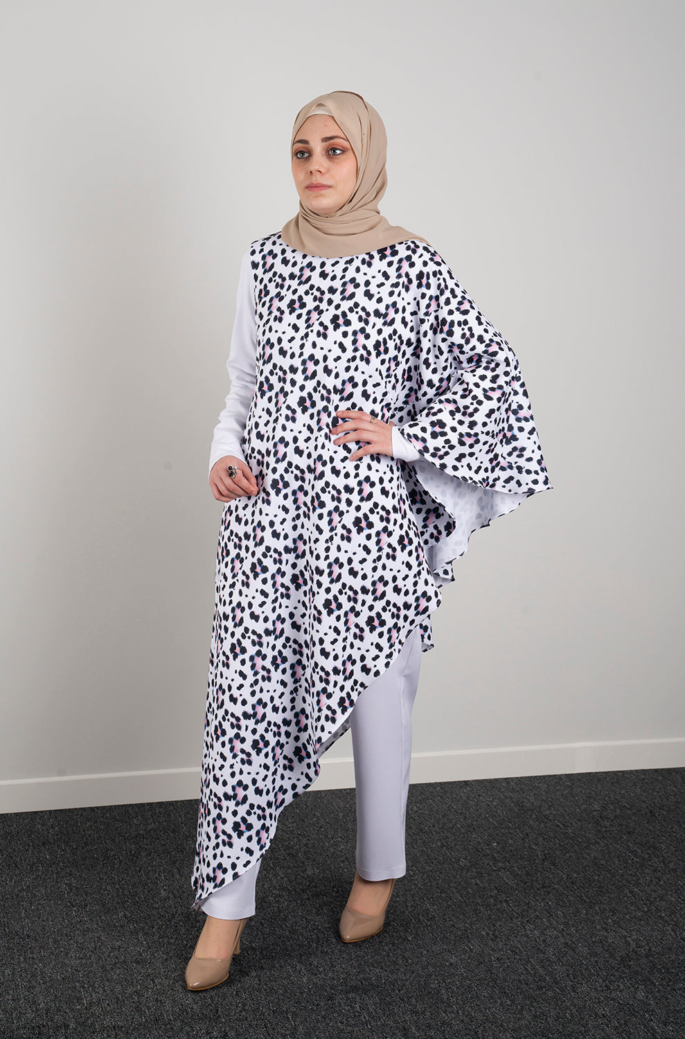 Cheetah jump suit - Modest Dresses, Abaya, Long Sleeve dress!