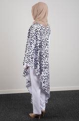 Cheetah jump suit - Modest Dresses, Abaya, Long Sleeve dress!