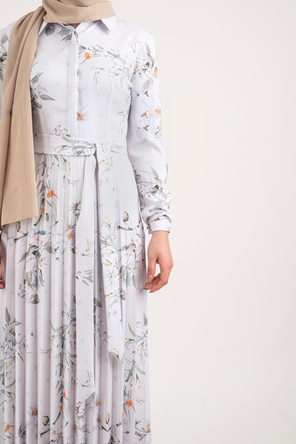 Cocktail White Dress - Modest Dresses, Abaya, Long Sleeve dress!