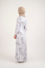 Cocktail White Dress - Modest Dresses, Abaya, Long Sleeve dress!