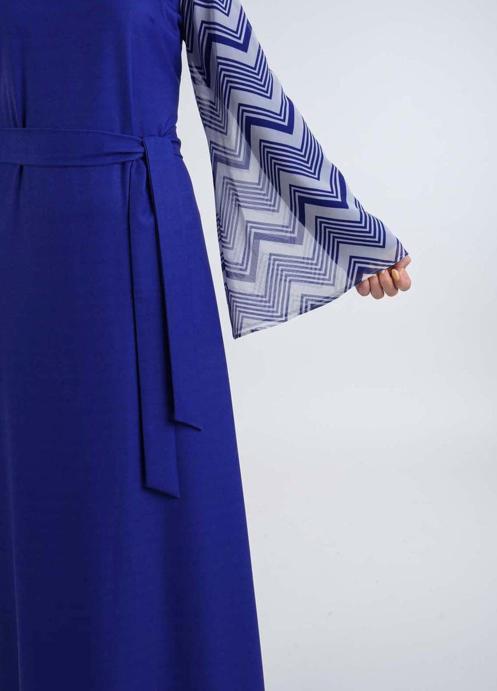 Blue Zebra Dress - Modest Dresses, Abaya, Maxi, Long Sleeve dress!