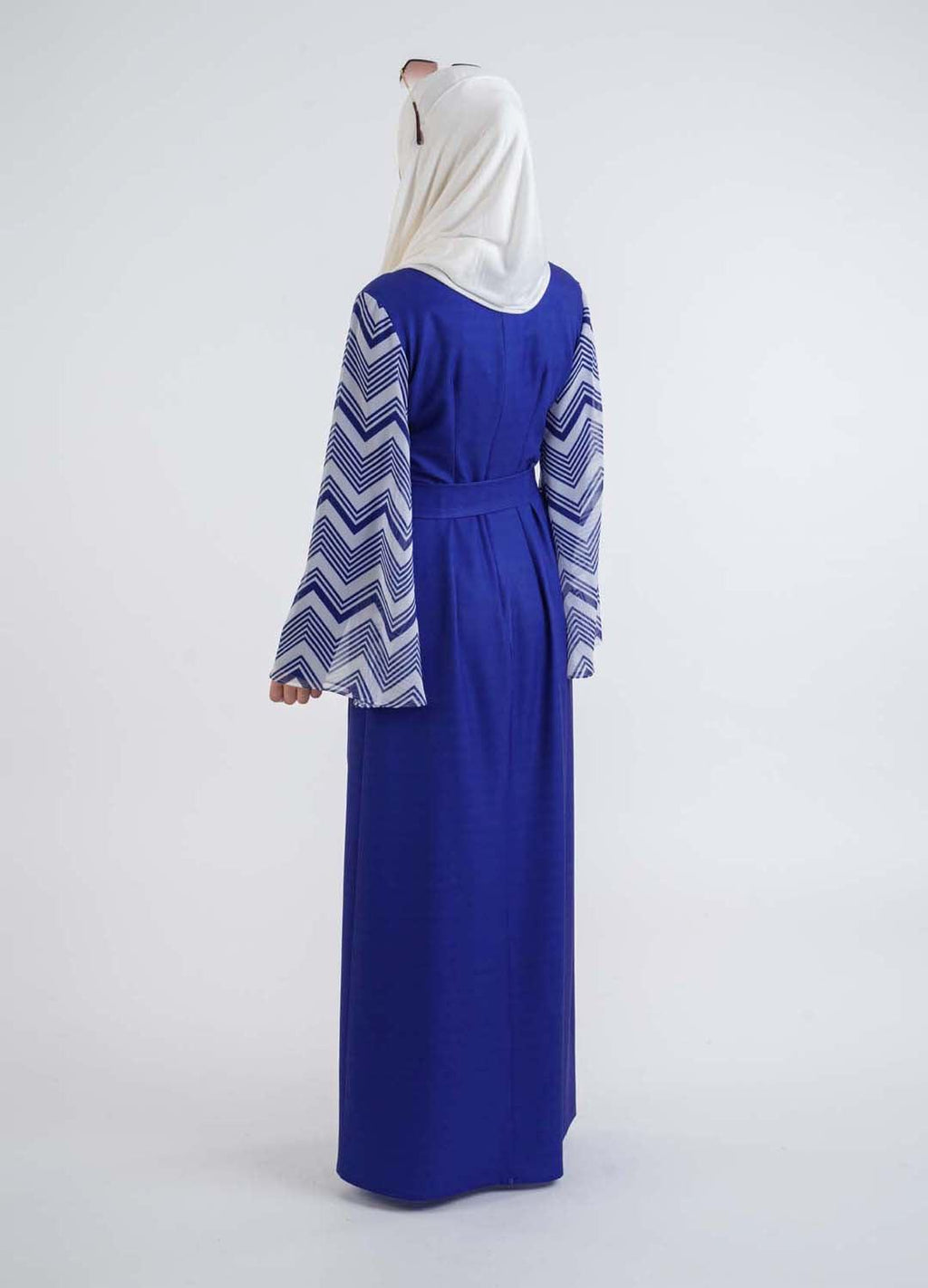 Blue Zebra Dress - Modest Dresses, Abaya, Maxi, Long Sleeve dress!