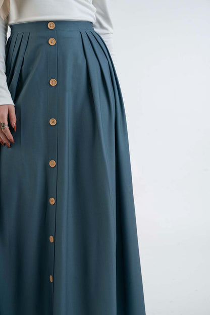 Robin blue Skirt - Modest Dresses, Abaya, Long Sleeve dress!