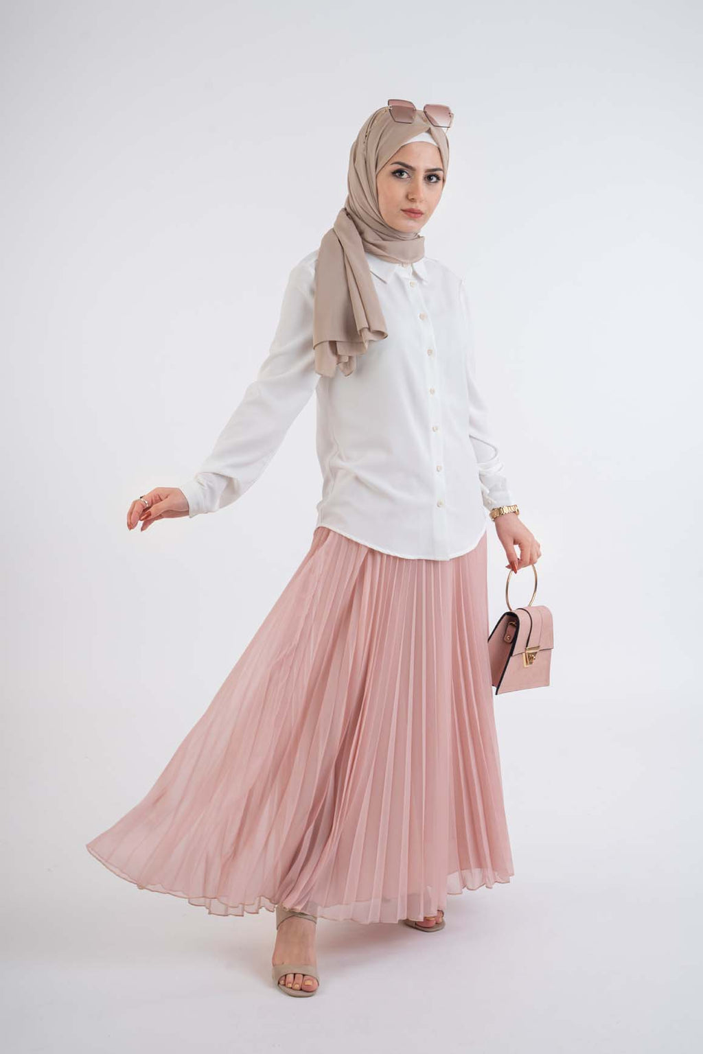 white shirt- Modest Dresses, Abaya, Long Sleeve dress!