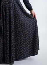 Geometric Print skirt - Modest Dresses, Abaya, Long Sleeve dress!