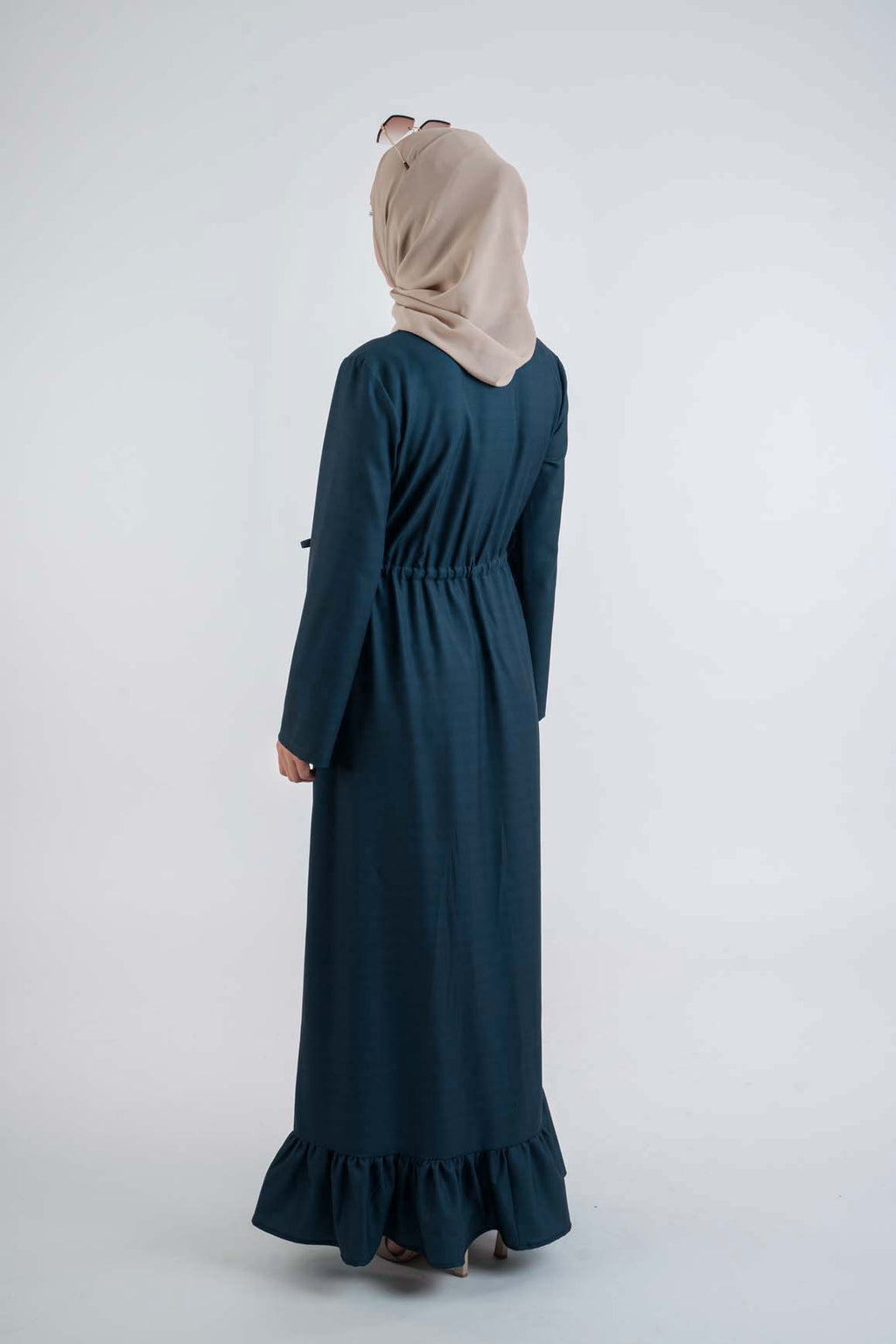 Dark blue shirt dress - Modest Dresses, Abaya, Long Sleeve dress!
