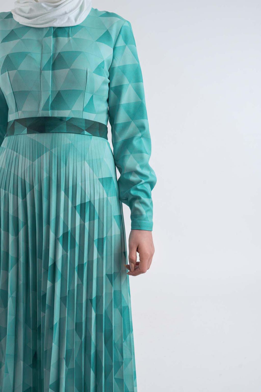 Diamond pleat dress- Modest Dresses, Abaya, Long Sleeve dress!