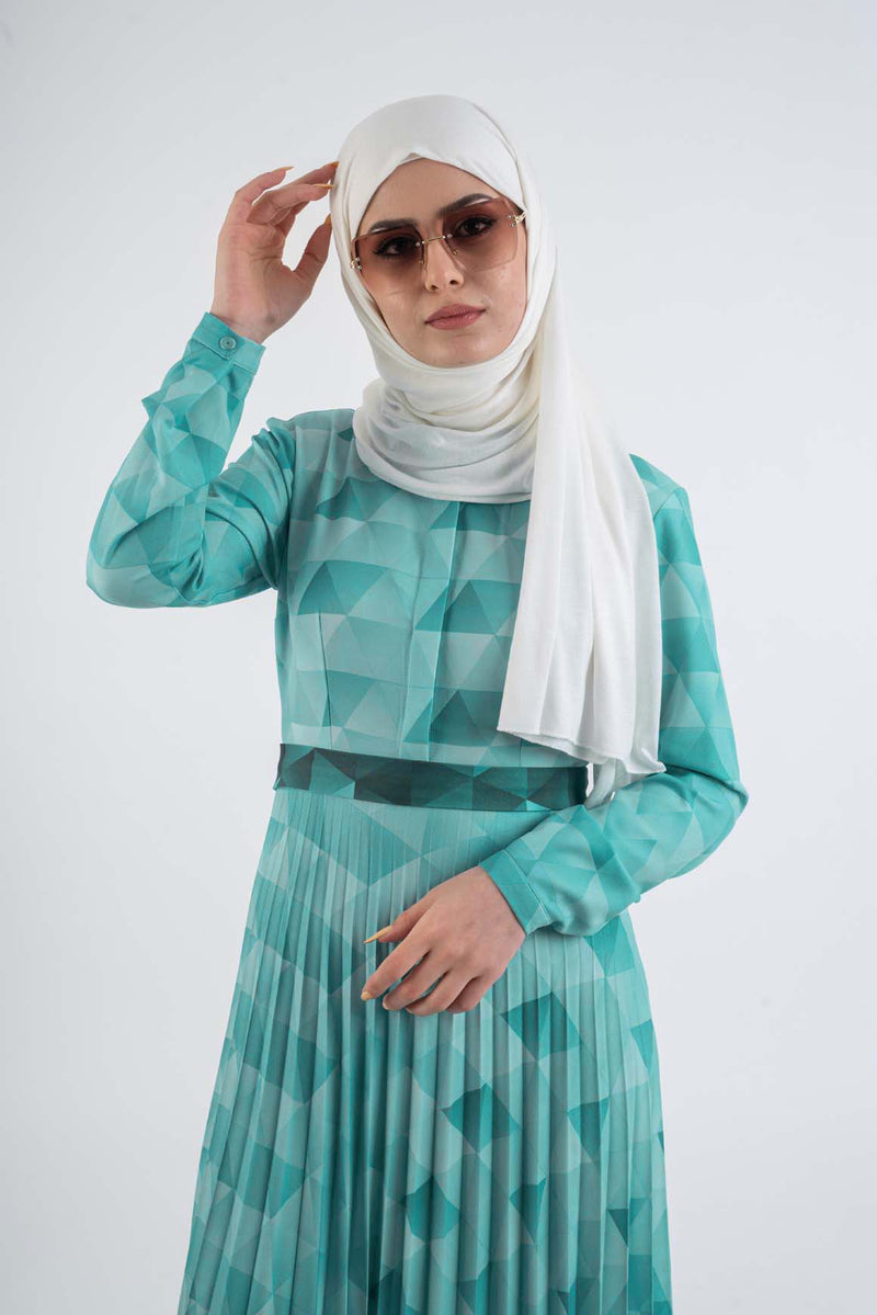 Diamond pleat dress- Modest Dresses, Abaya, Long Sleeve dress!