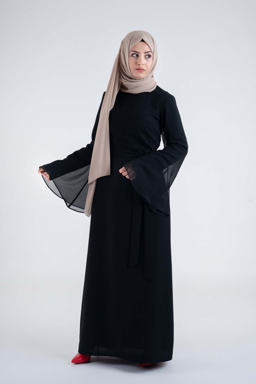 Elegant black Dress- Modest Dresses, Abaya, Long Sleeve dress!