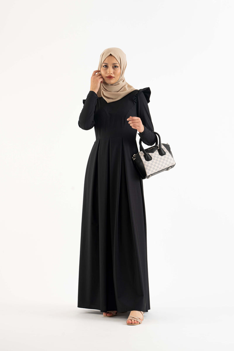 Emma Black Modest Dress Modest Dresses, Abaya, Long Sleeve dress!