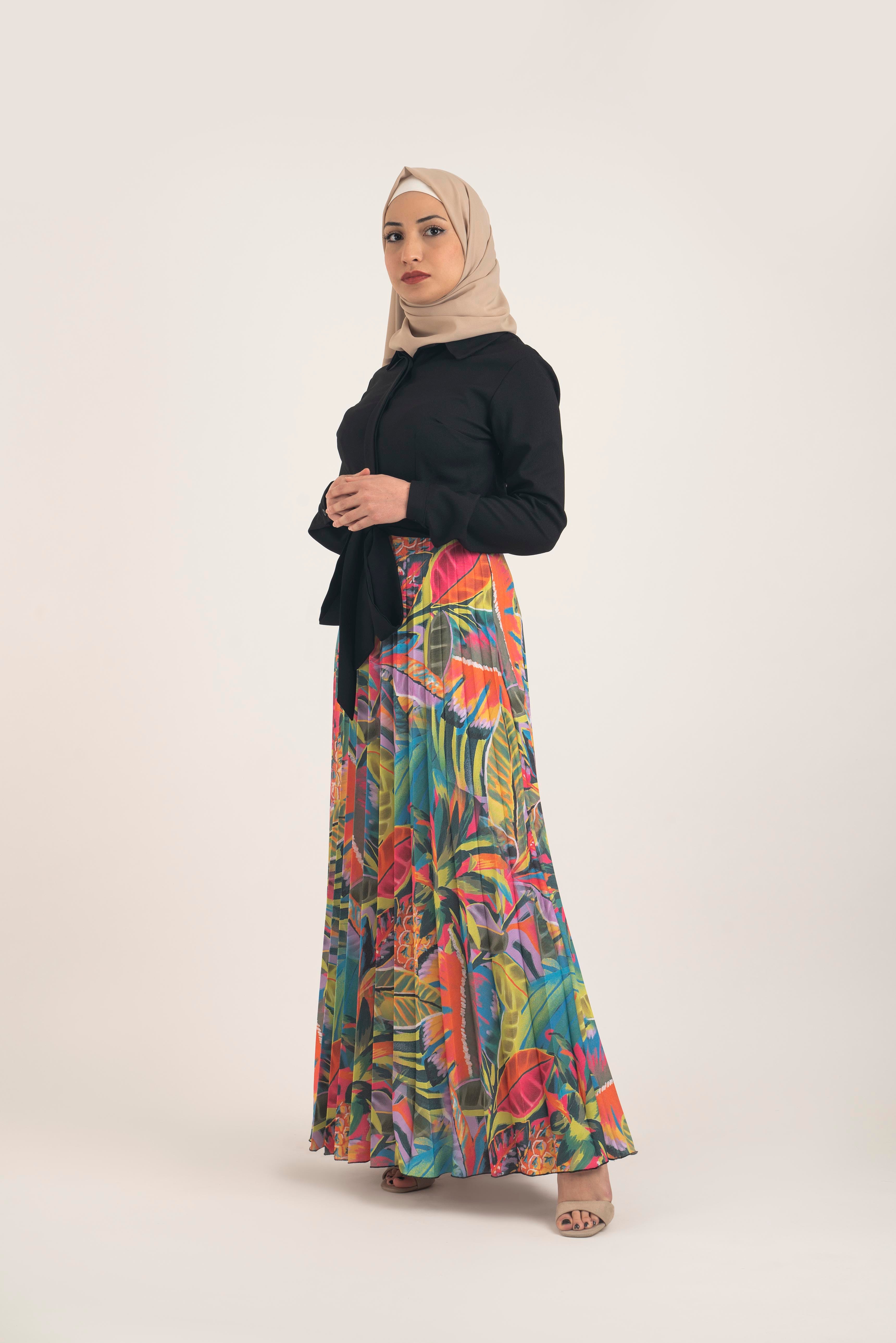 Fall Foliage Dress - Modest Dresses, Abaya, Long Sleeve dress! US8 Fall Foliage Dress - Modest Dresses, Abaya, Long Sleeve dress! US8