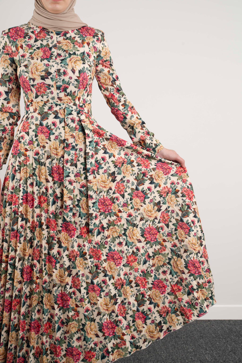 Floral Dress - Modest Dresses, Abaya, Long Sleeve dress!