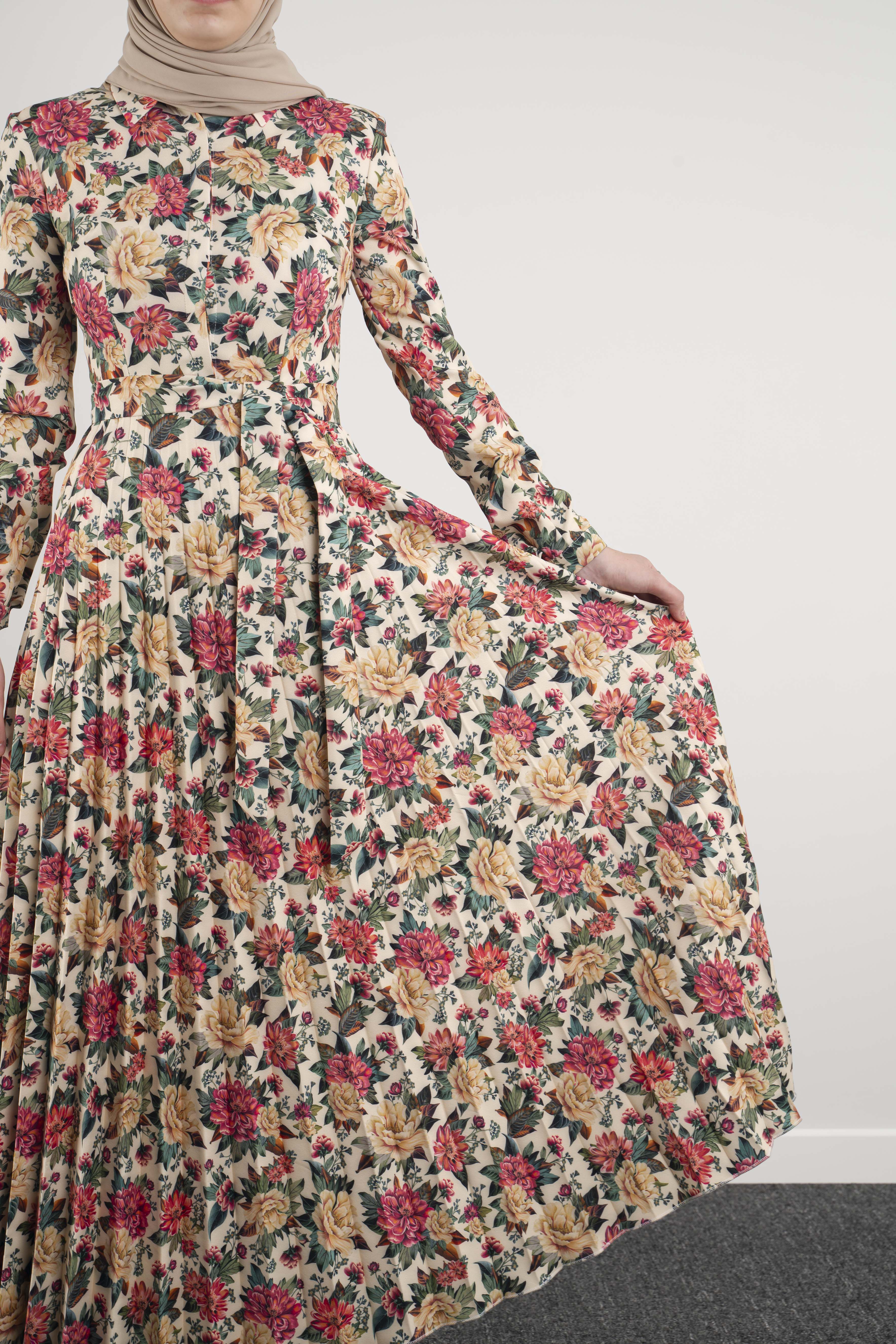 Floral Dress - Modest Dresses, Abaya, Long Sleeve dress!