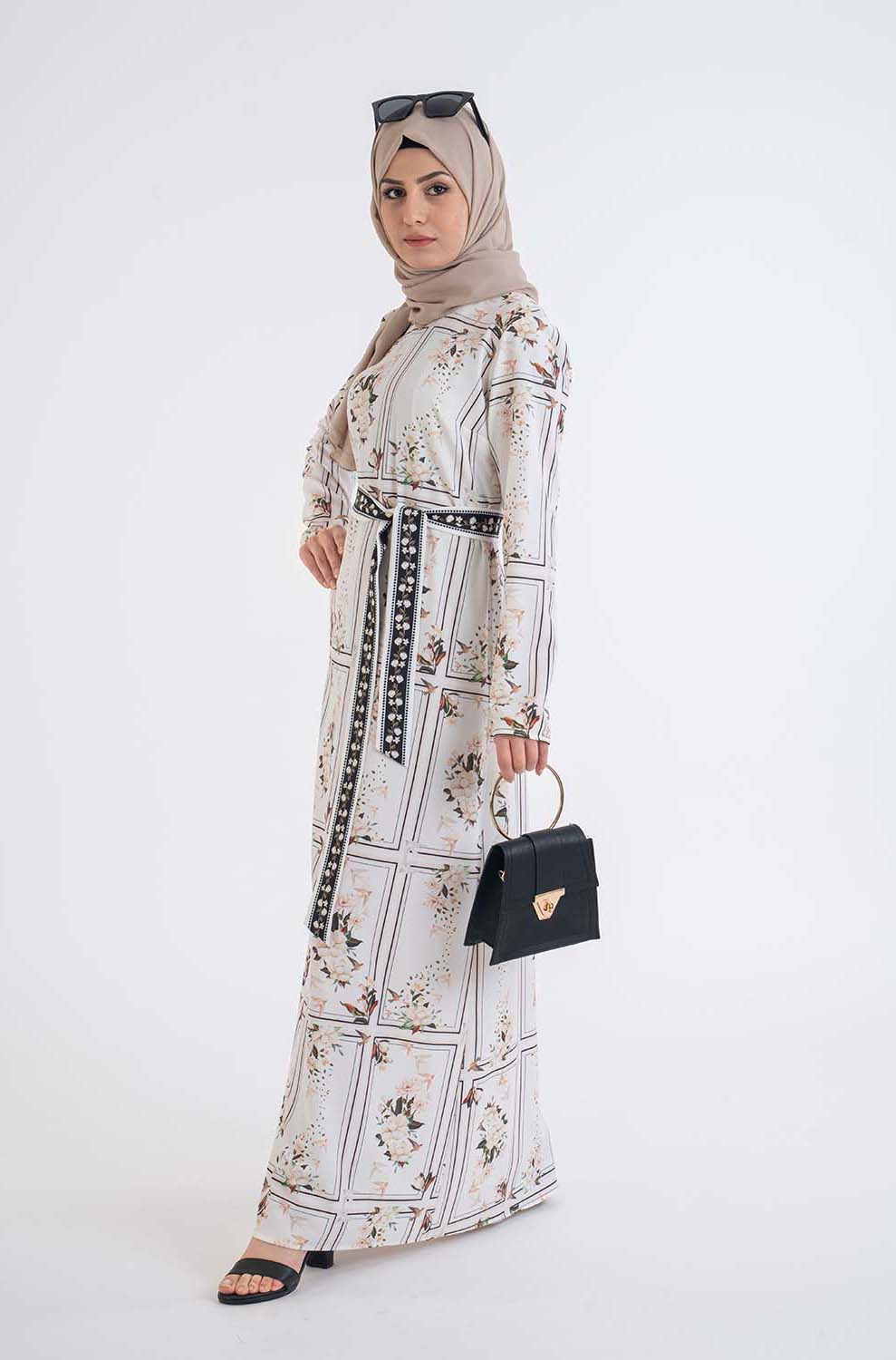 Flower Print kimono - Modest Dresses, Abaya, Long Sleeve dress!