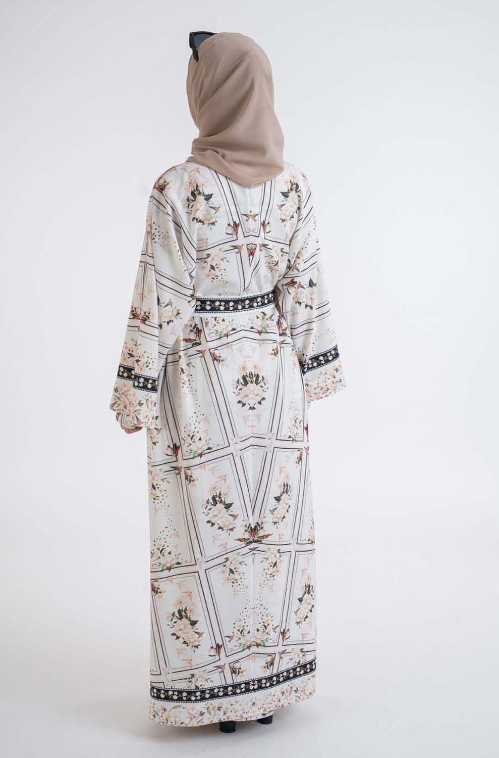 Flower Print kimono - Modest Dresses, Abaya, Long Sleeve dress!