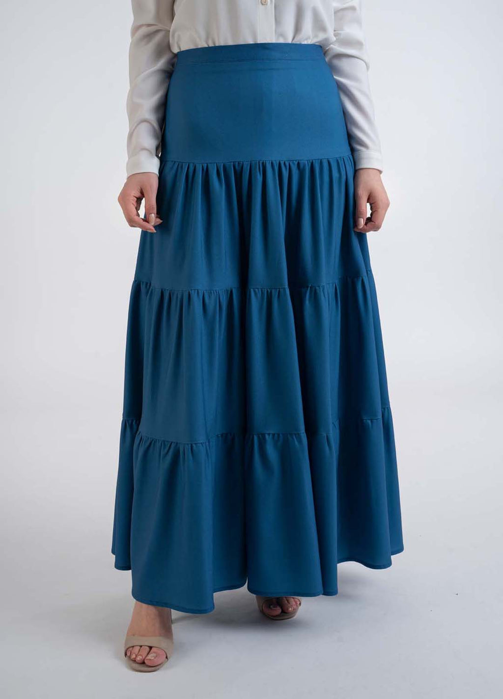 Fontelli blue Skirt- Modest Dresses, Abaya, Long Sleeve dress!