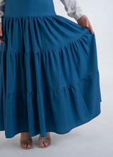 Fontelli blue Skirt- Modest Dresses, Abaya, Long Sleeve dress!