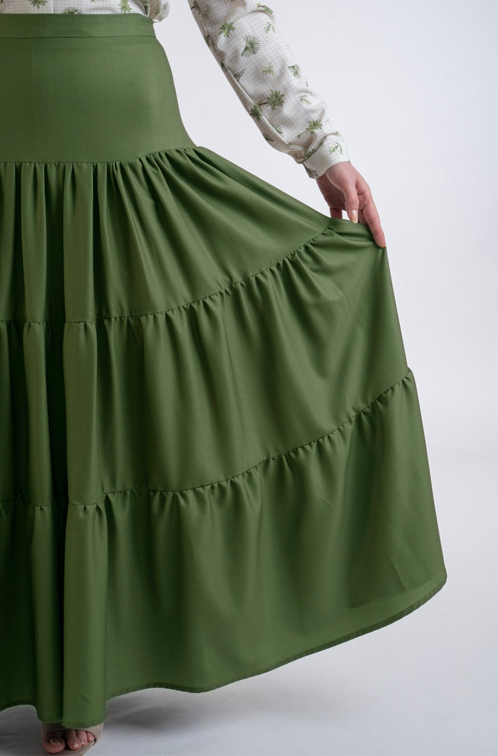 Fontelli khaki Skirt - Modest Dresses, Abaya, Long Sleeve dress!