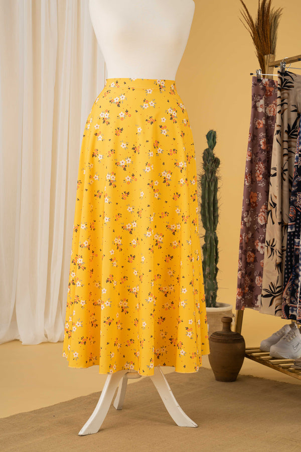 Frida Women's Long Maxi Skirt Hijab Fashion Casual