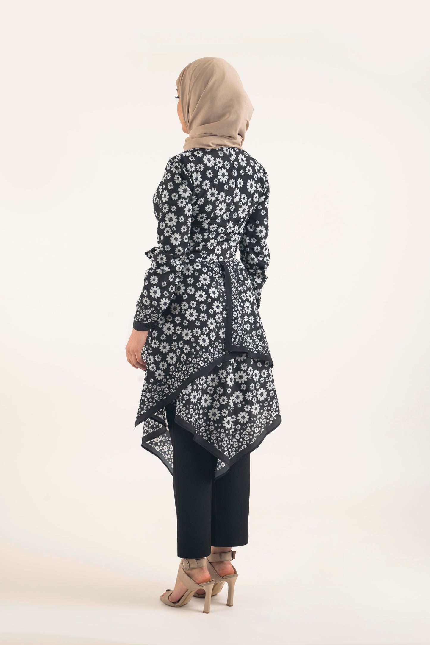 Gerbera Print Tunic - Modest Dresses, Abaya, Long Sleeve dress!