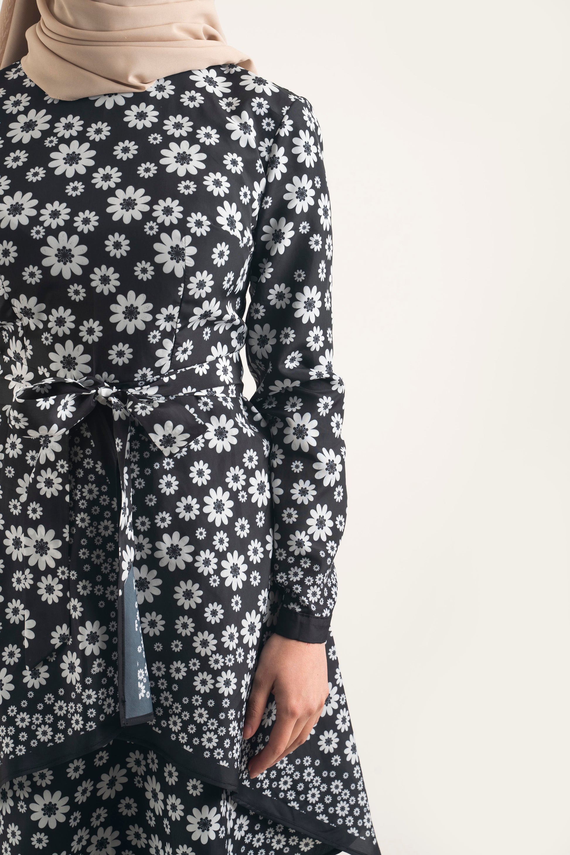 Gerbera Print Tunic - Modest Dresses, Abaya, Long Sleeve dress!