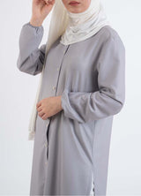 Gray Maxi shirt - Modest Dresses, Abaya, Long Sleeve dress!