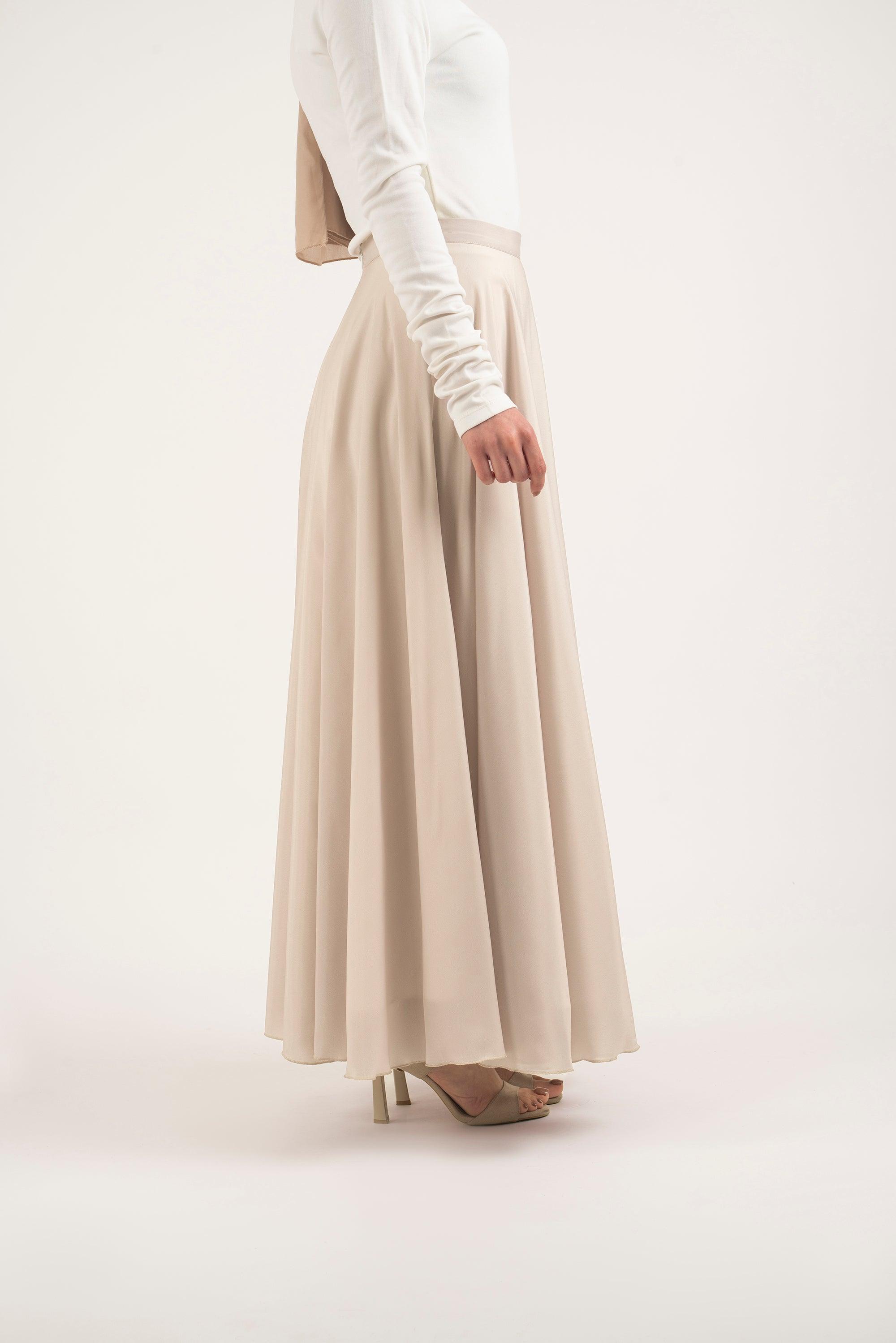 Ivory skirt - Modest Dresses, Abaya, Long Sleeve dress!