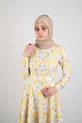 Jasmine print dress - Modest Dresses, Abaya, Long Sleeve dress!