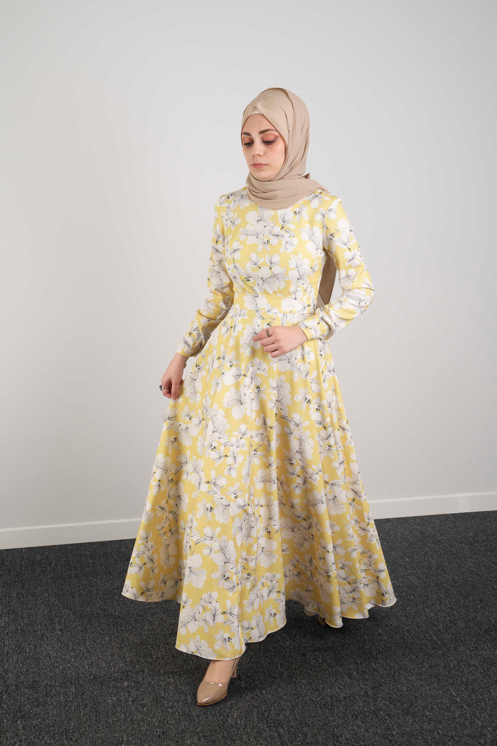 Jasmine print dress - Modest Dresses, Abaya, Long Sleeve dress!
