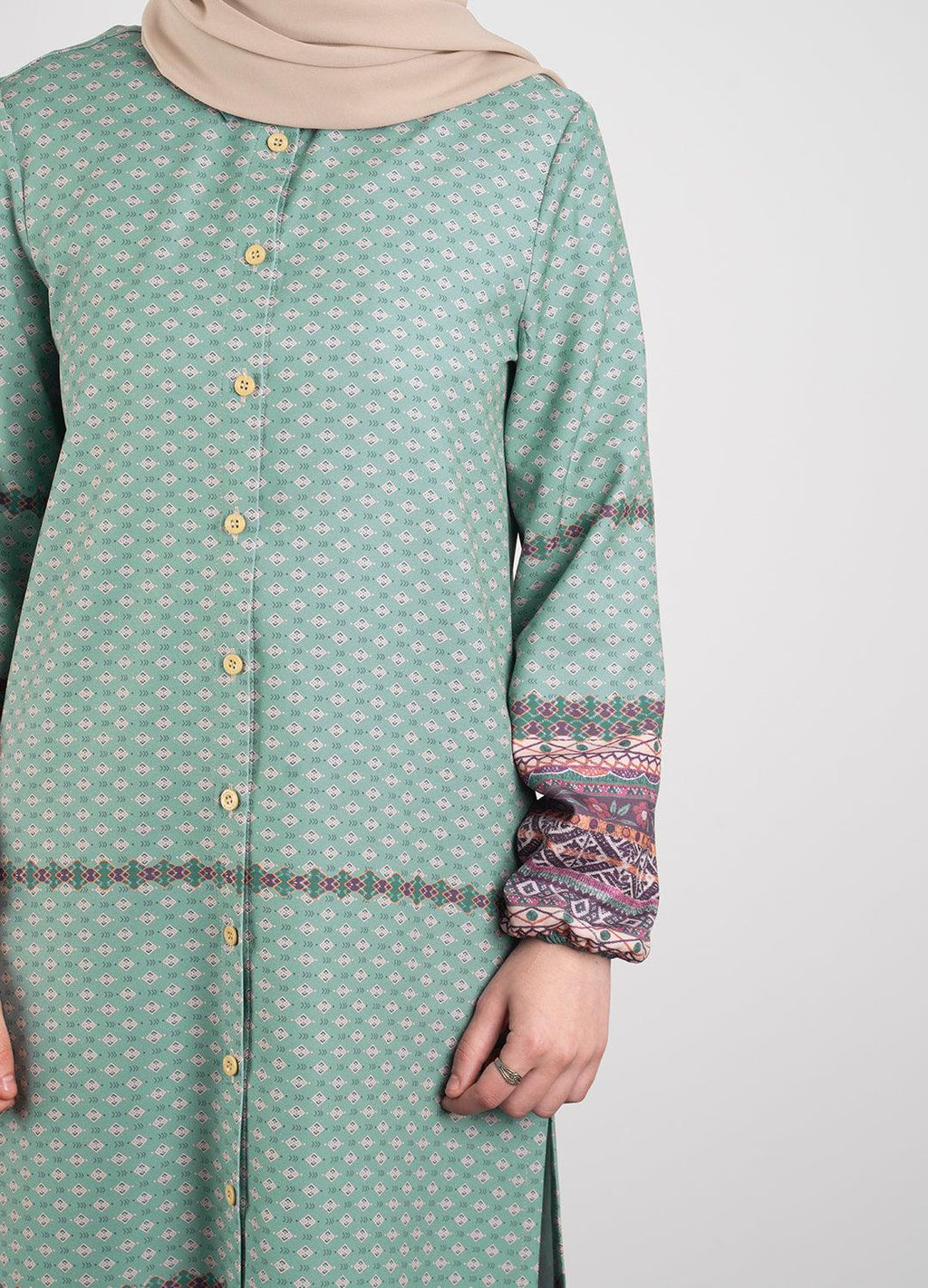 Luxurious maxi shirt - Modest Dresses, Abaya, Long Sleeve dress!