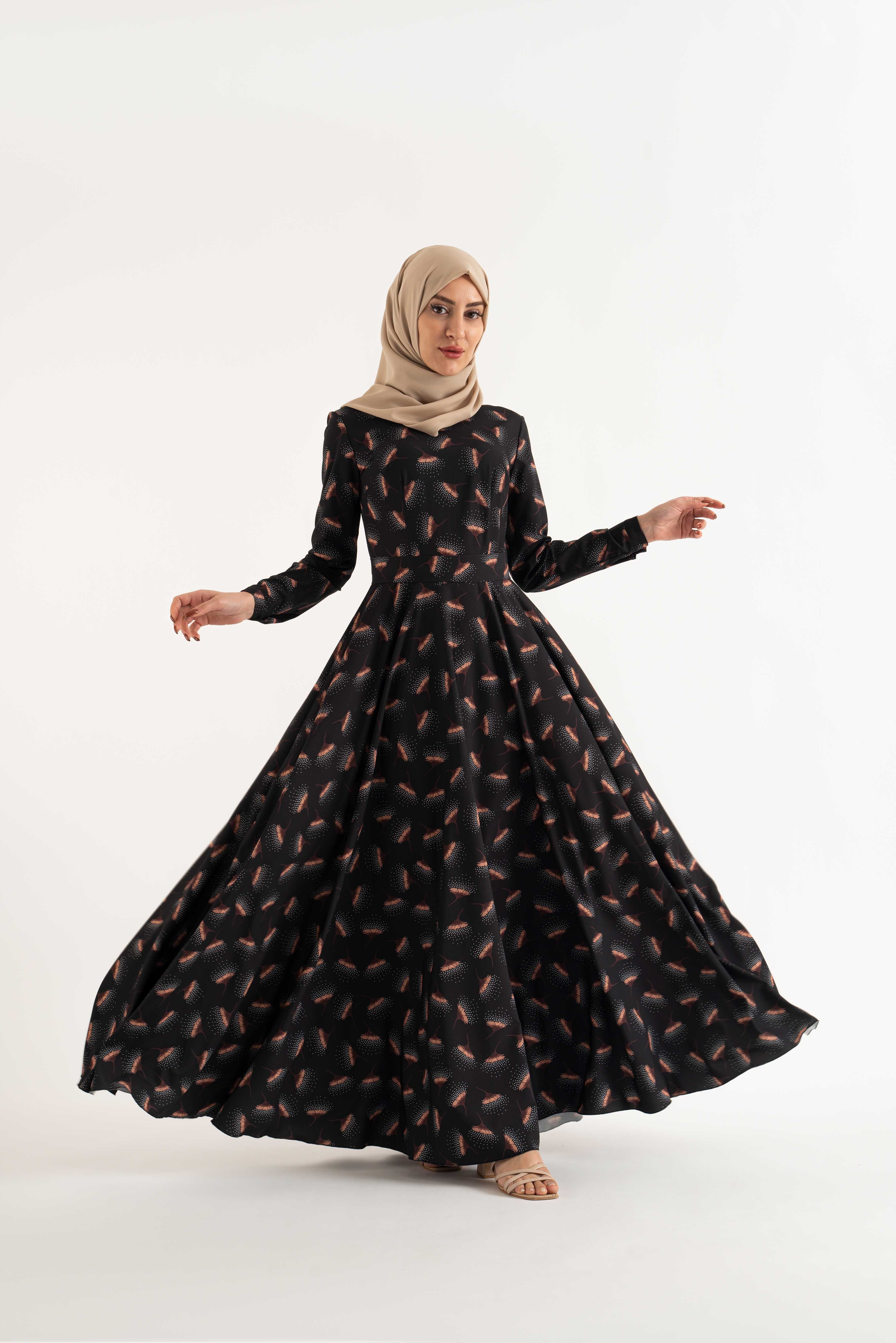 MINA Modest Dresses, Abaya, Long Sleeve dress!