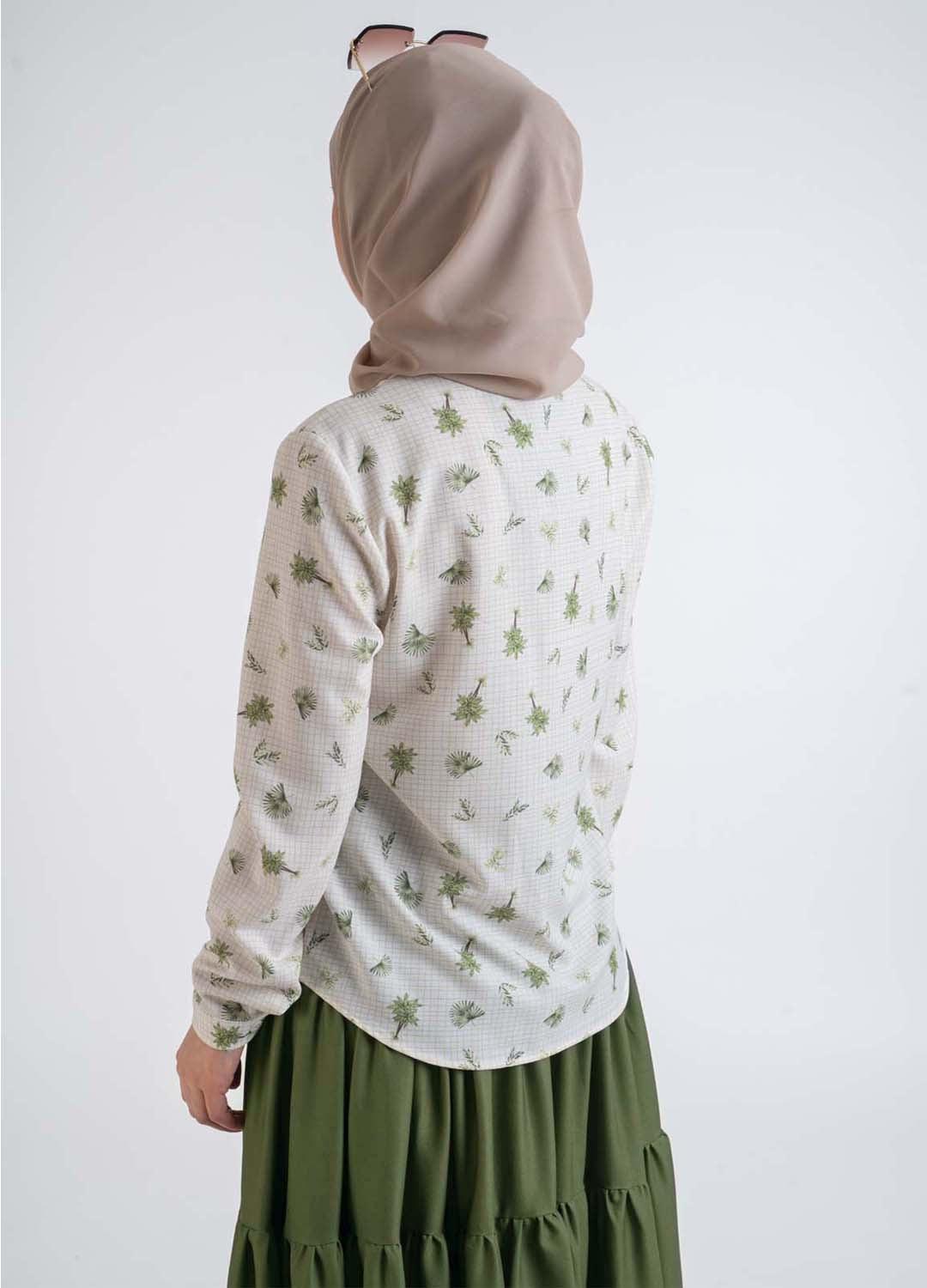 Miel palm shirt - Modest Dresses, Abaya, Long Sleeve dress!