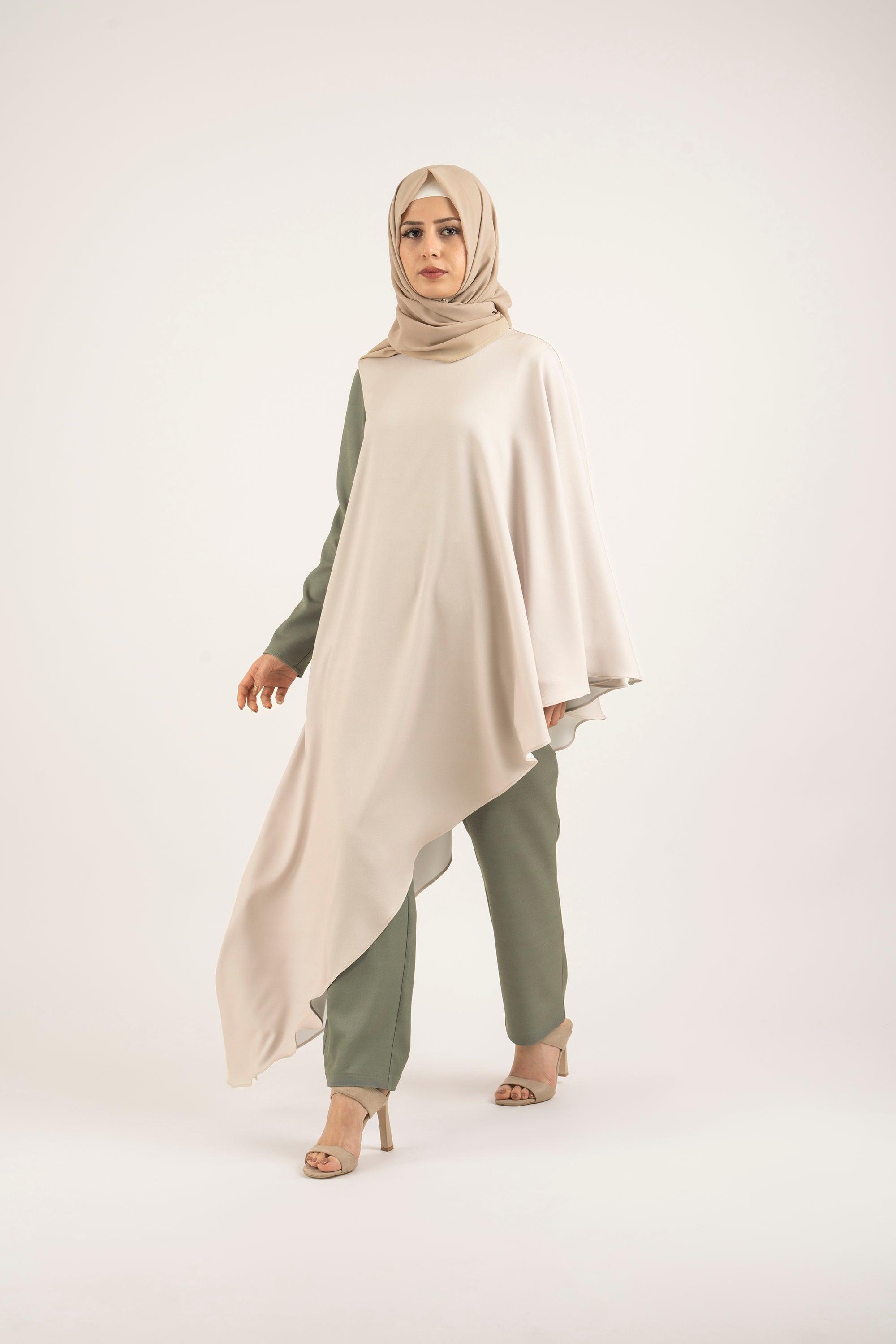 Moss Cream Tulum - Modest Dresses, Abaya, Long Sleeve dress!