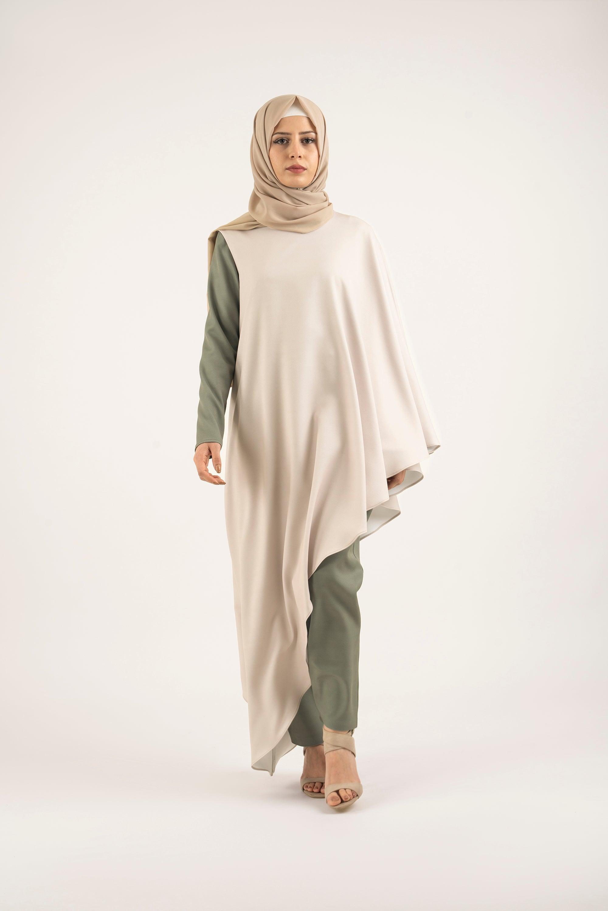 Moss Cream Tulum - Modest Dresses, Abaya, Long Sleeve dress!
