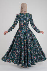 Natasha floral Dress - Modest Dresses, Abaya, Long Sleeve dress!