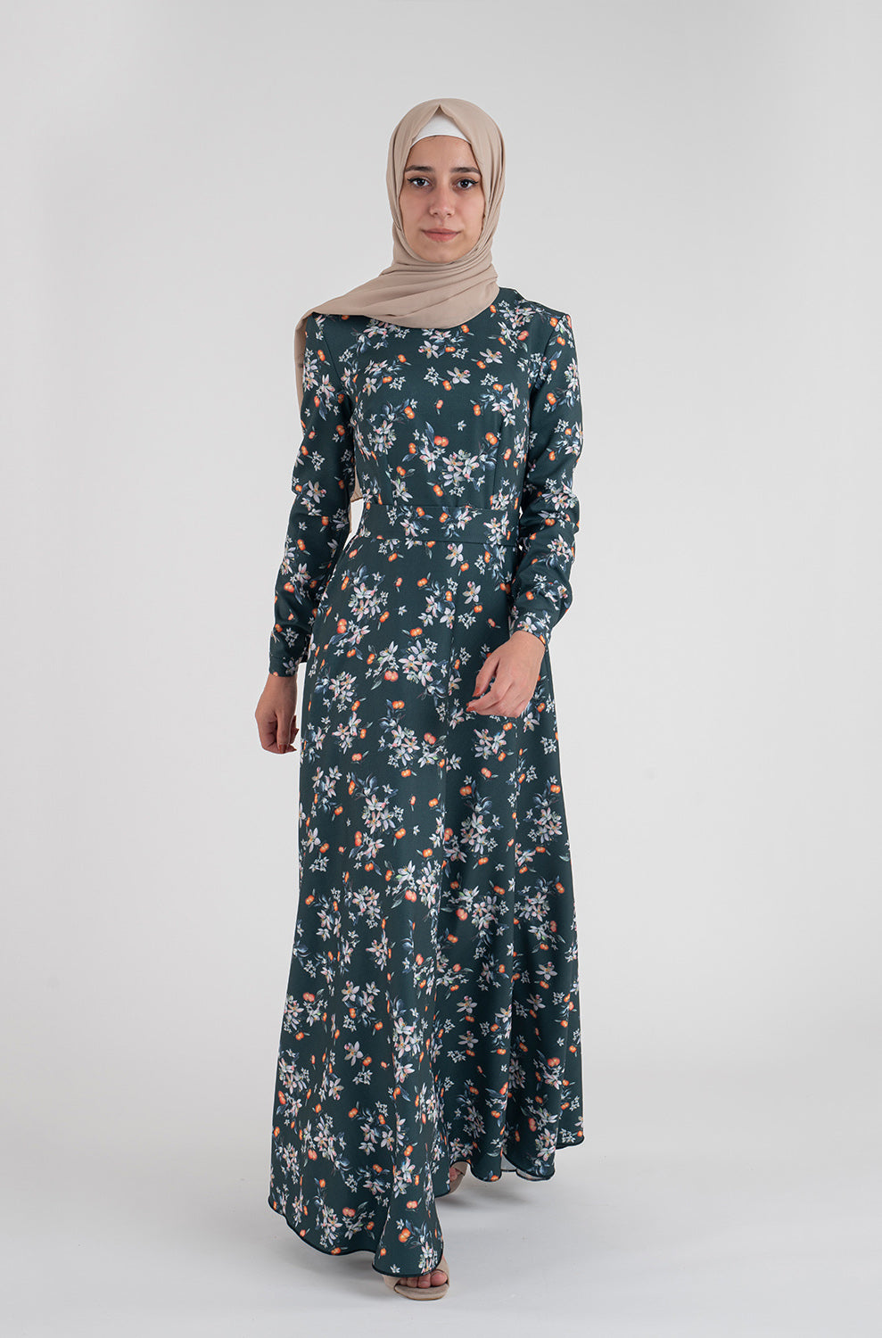 Natasha floral Dress - Modest Dresses, Abaya, Long Sleeve dress!