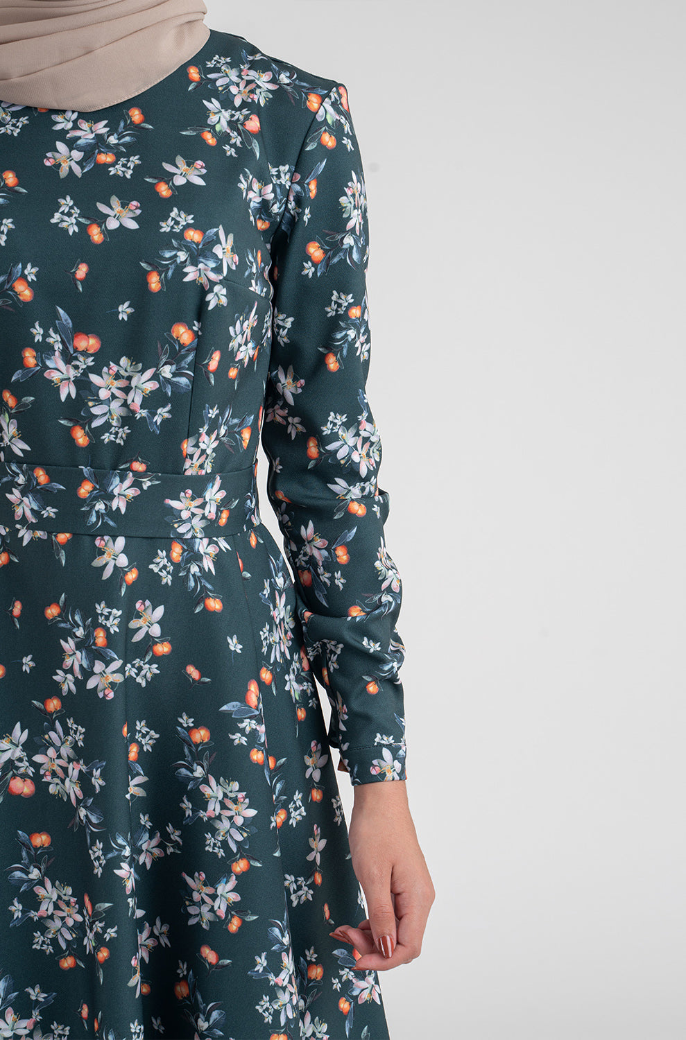 Natasha floral Dress - Modest Dresses, Abaya, Long Sleeve dress!