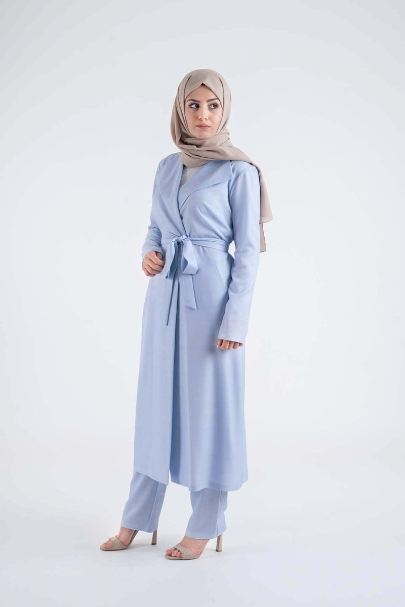 Nova Blue suit- Modest Dresses, Abaya, Long Sleeve dress!