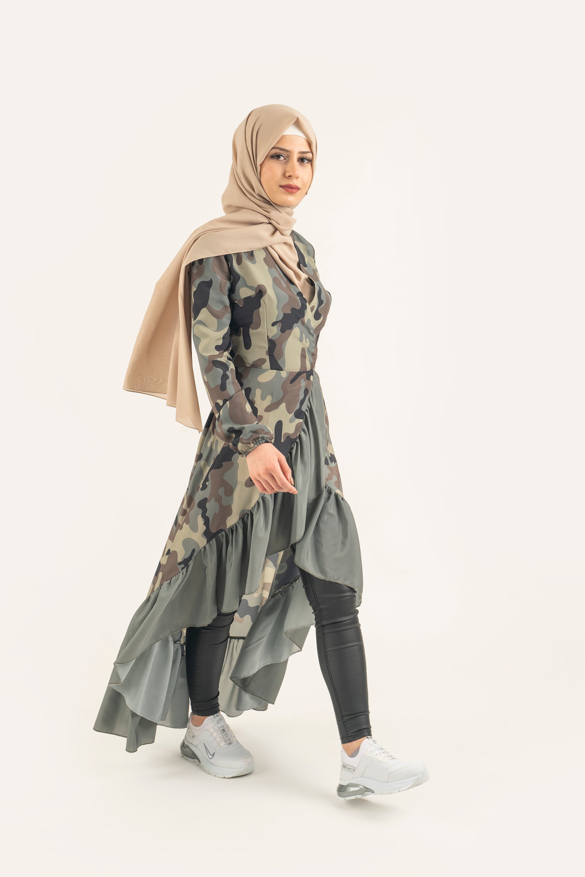 Pistachio Rhythm Tunic - Modest Dresses, Abaya, Long Sleeve dress!