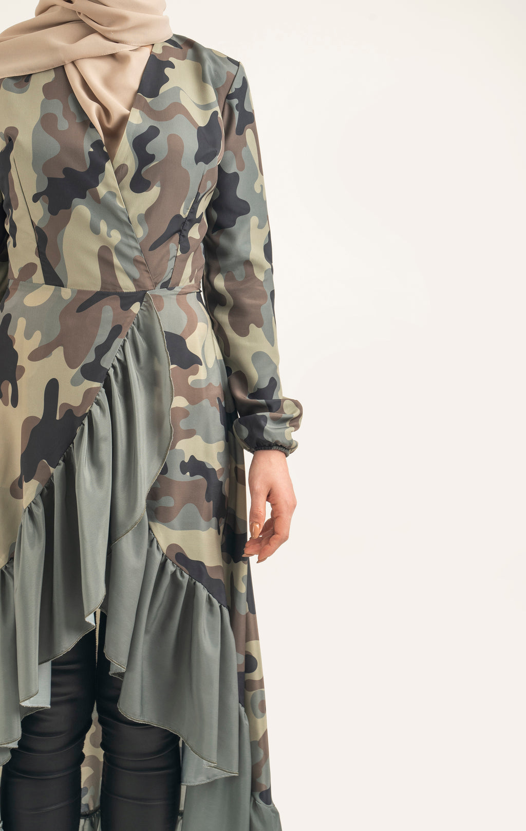 Pistachio Rhythm Tunic - Modest Dresses, Abaya, Long Sleeve dress!