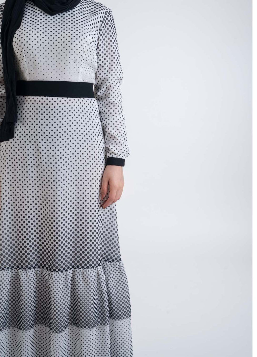 Polka dot dress - Modest Dresses, Abaya, Long Sleeve dress!