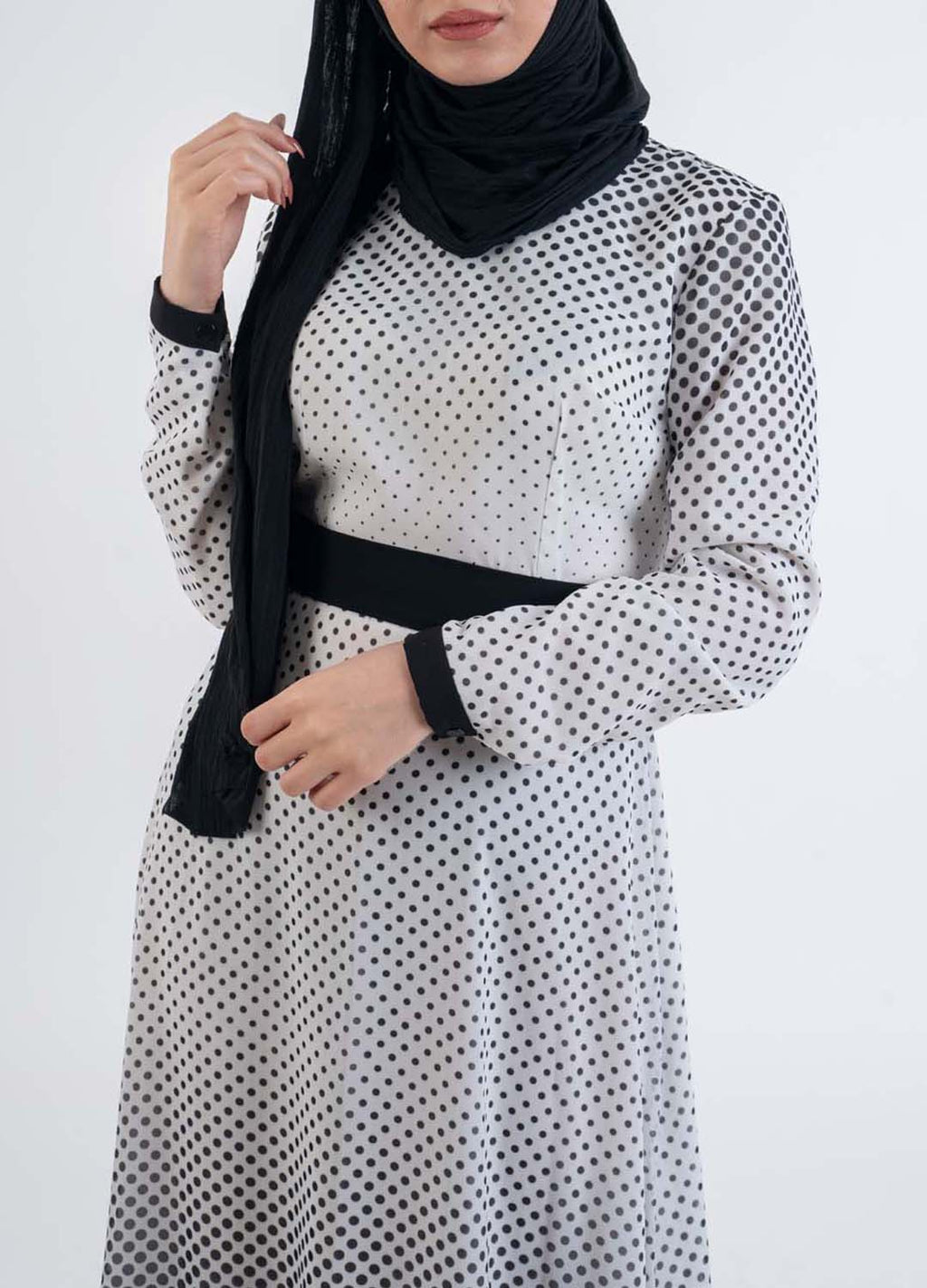 Polka dot dress - Modest Dresses, Abaya, Long Sleeve dress!