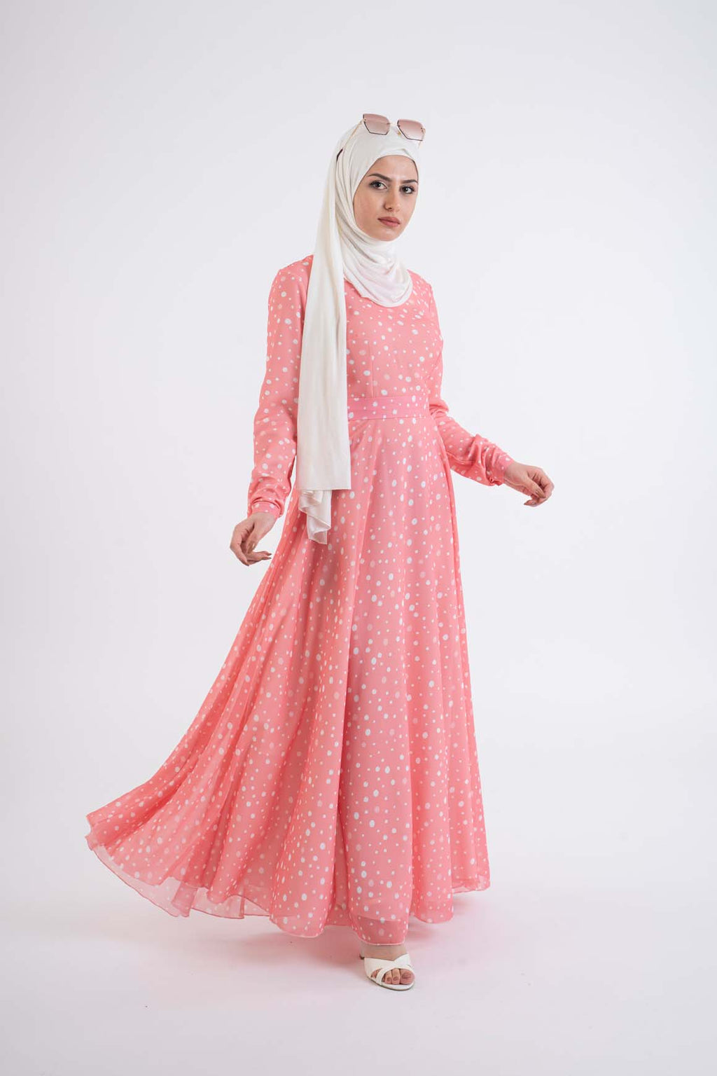 Poppy Pink Dress - Modest Dresses, Abaya, Long Sleeve dress!