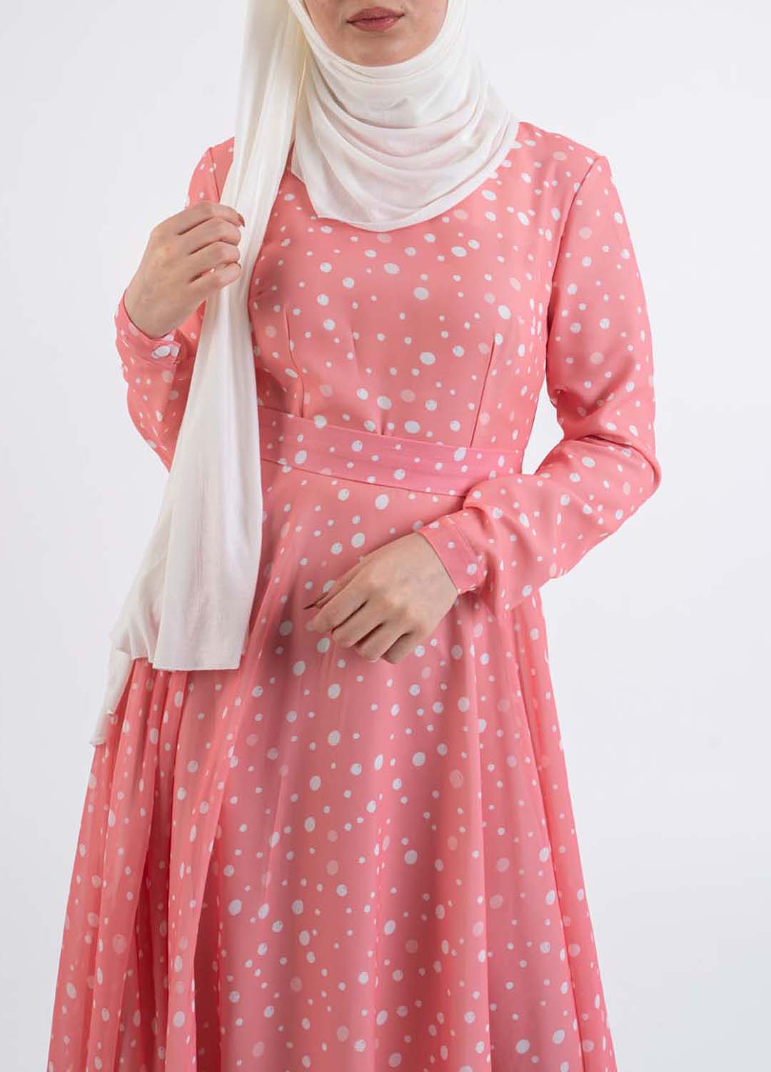 Poppy Pink Dress - Modest Dresses, Abaya, Long Sleeve dress!