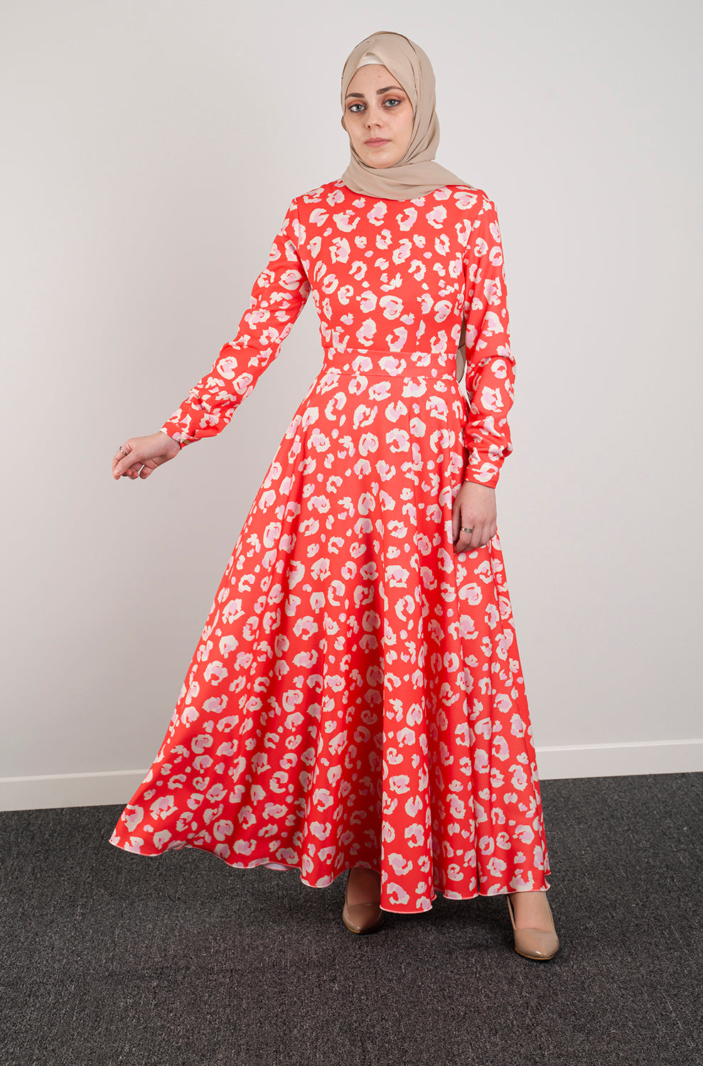 Red botanica dress - Modest Dresses, Abaya, Long Sleeve dress!