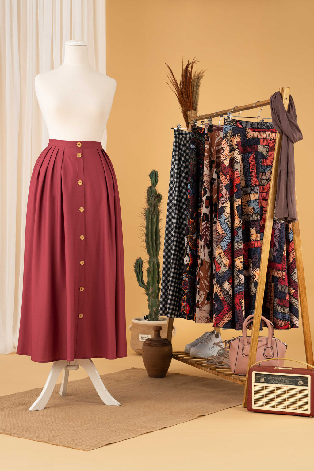 Robin cherry Skirt - Modest Dresses, Abaya, Long Sleeve dress!