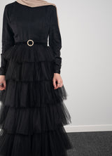 Royal black dress - Modest Dresses, Abaya, Long Sleeve dress!