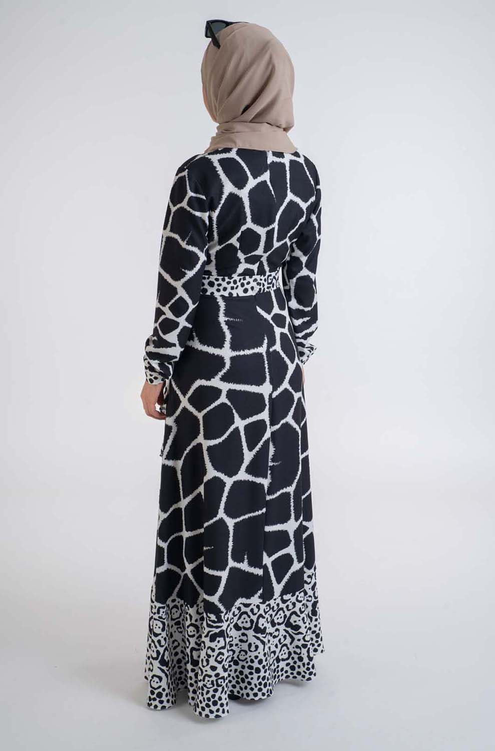 Sarong Leo pard dress - Modest Dresses, Abaya, Long Sleeve dress!