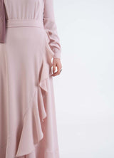 Sarong Pink dress - Modest Dresses, Abaya, Long Sleeve dress!