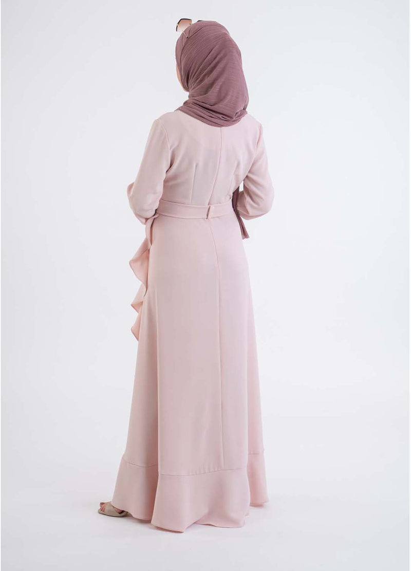 Sarong Pink dress - Modest Dresses, Abaya, Long Sleeve dress!